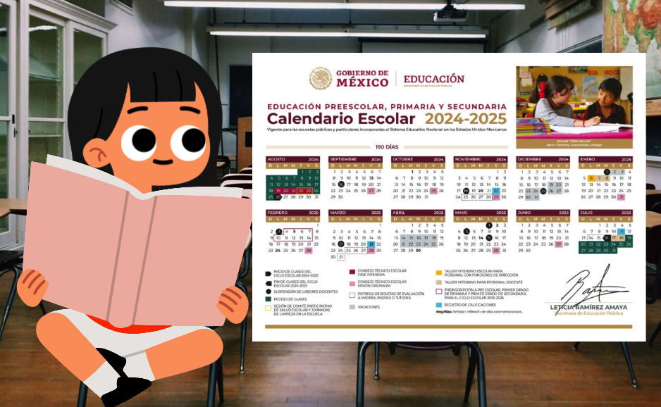 Este es el calendario 2024-2025 de la SEP para Educación Básica y ...