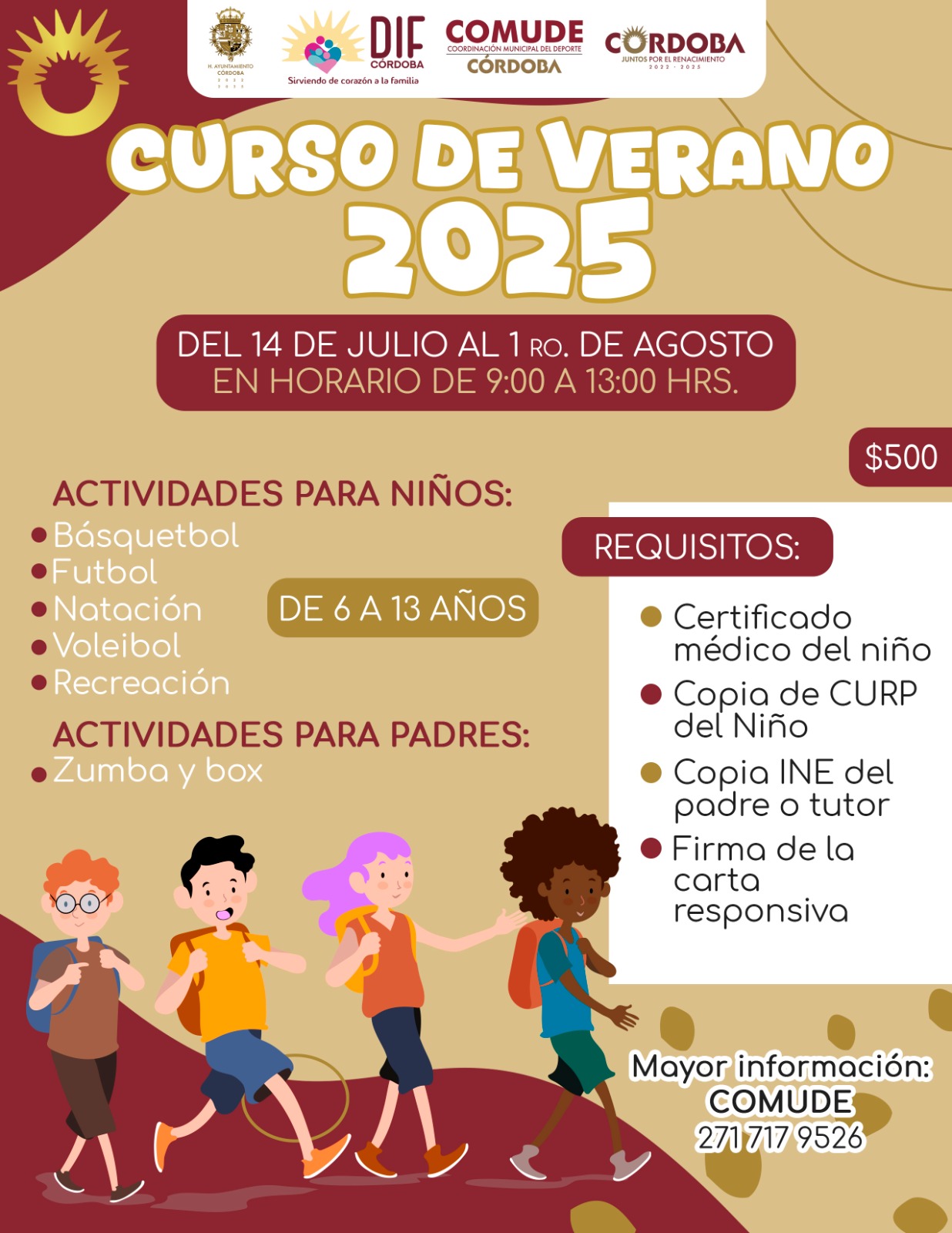 Invita COMUDE y DIF a cursos de verano deportivos para niños y padres ...